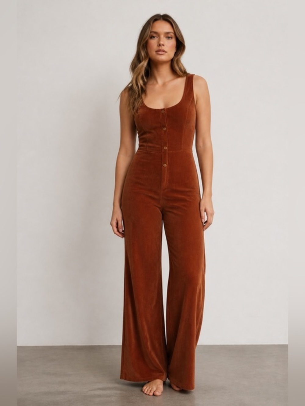 Velvet 70s style Jumpsuit